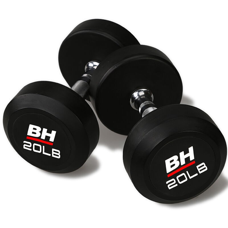 必艾奇(BH)啞鈴5-60LB套裝共780LB 健身房商用原裝進(jìn)口 黑色